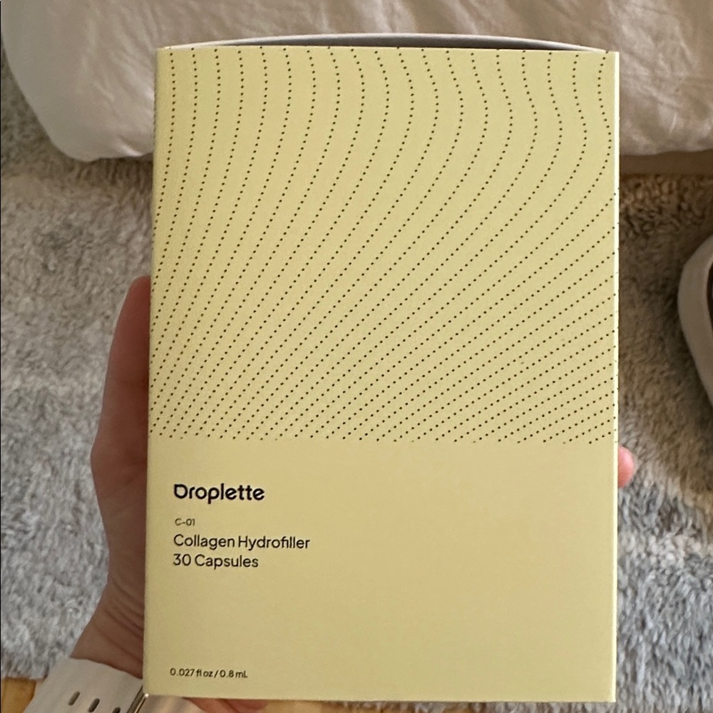 Droplette hydrofiller capsules